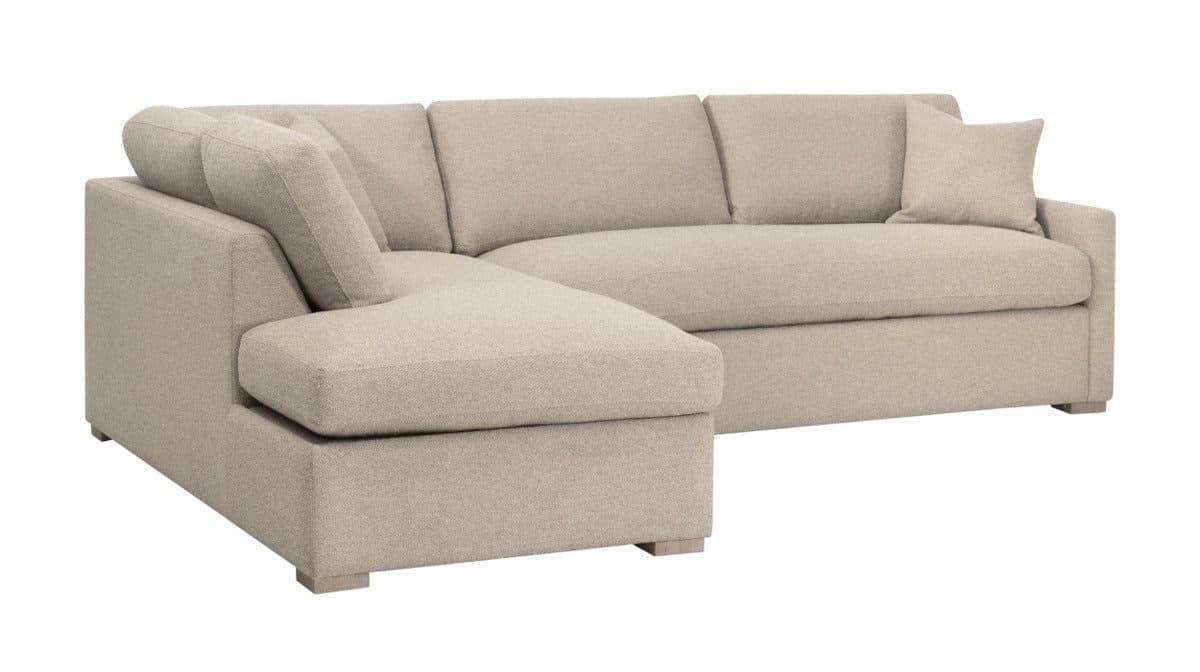 Essentials For Living 6620-LFS.LGJUT/NG Clara 112″ Slim Arm Sleeper Queen LF Sectional