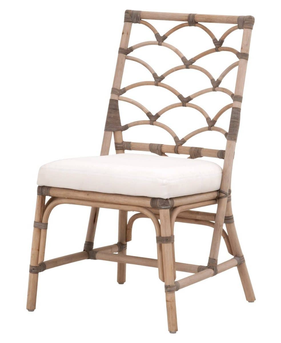 Essentials For Living 3635.MG-MG/BLCH Crescent Dining Chair Essentials For Living 3635.MG-MG/BLCH Crescent Dining Chair