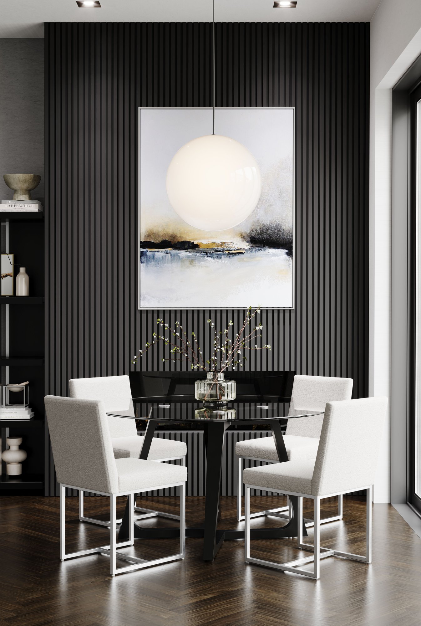 Canadel GRN05454CL25MMNNF Round Glass Table – Base MN Canadel GRN05454CL25MMNNF Round Glass Table – Base MN