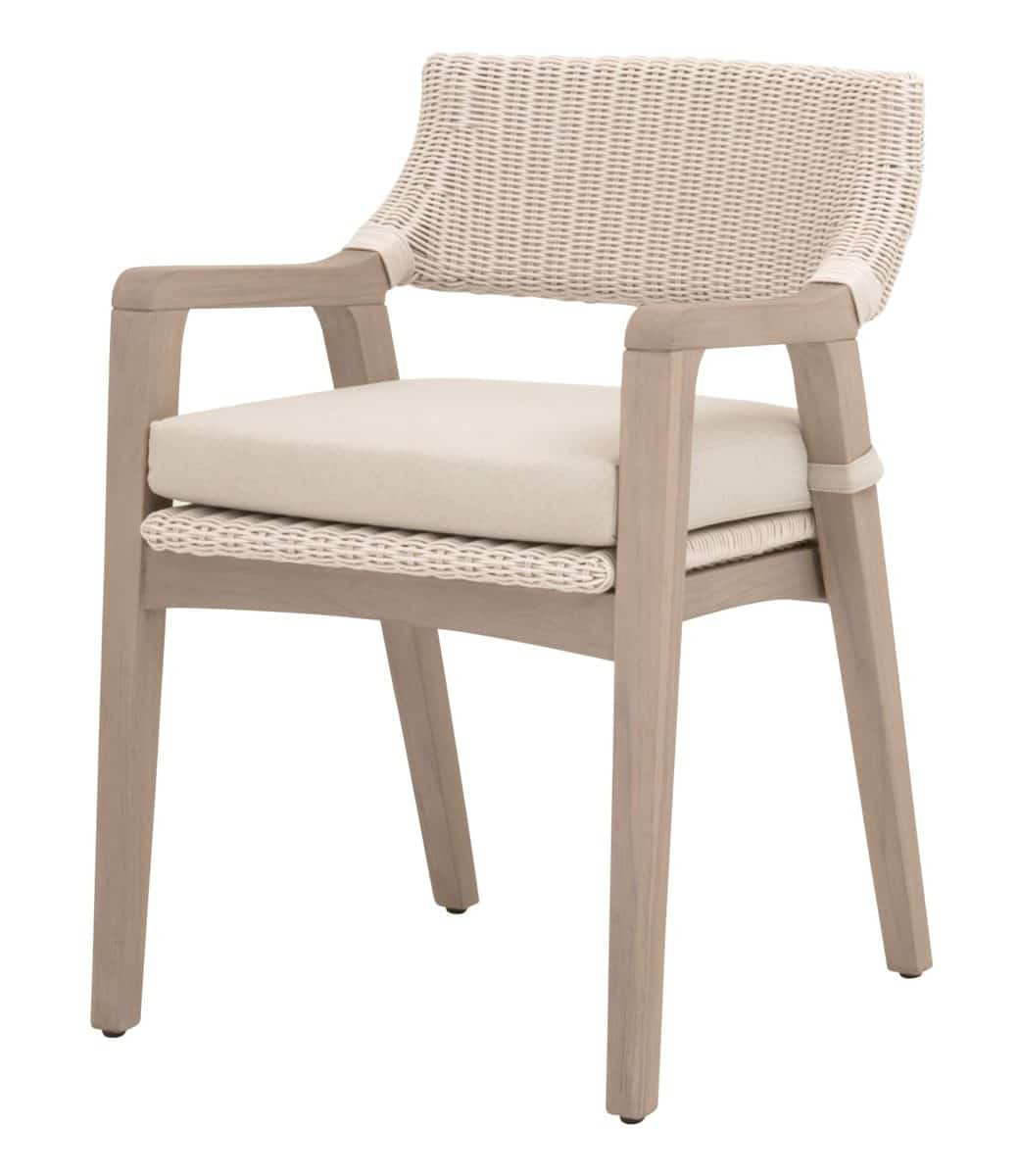 Essentials For Living 6810.PW/STO/W-ET Lucia Outdoor Arm Chair