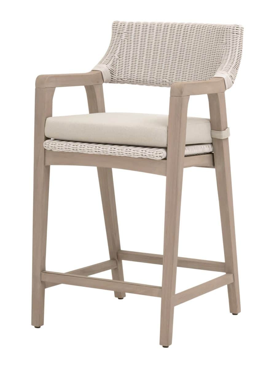 Essentials For Living 6810CS.PW/STO/W-ET Lucia Outdoor Counter Stool