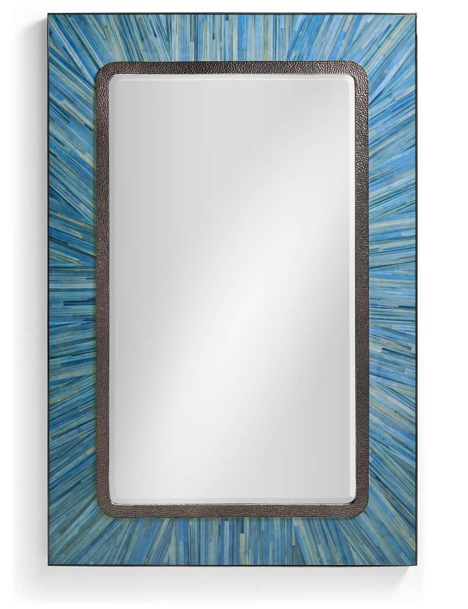 Jonathan Charles 500612-ABS Sapphire Rectangular Wall Mirror