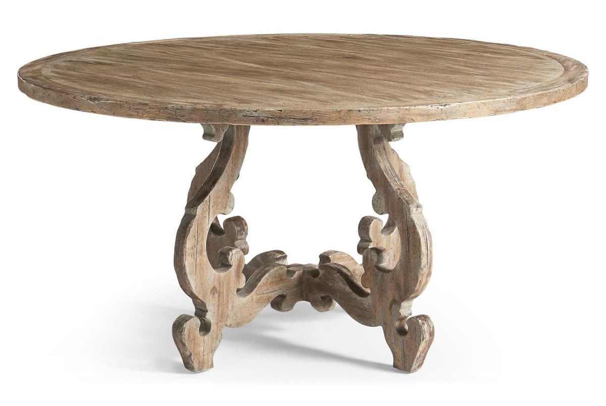 Jonathan Charles 491347-LSW-60D Caldera Round Dining Table 60″