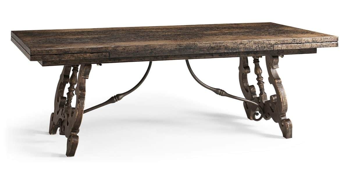 Jonathan Charles 491348-BCL-86L Caldera Rectangular Dining Table 86″