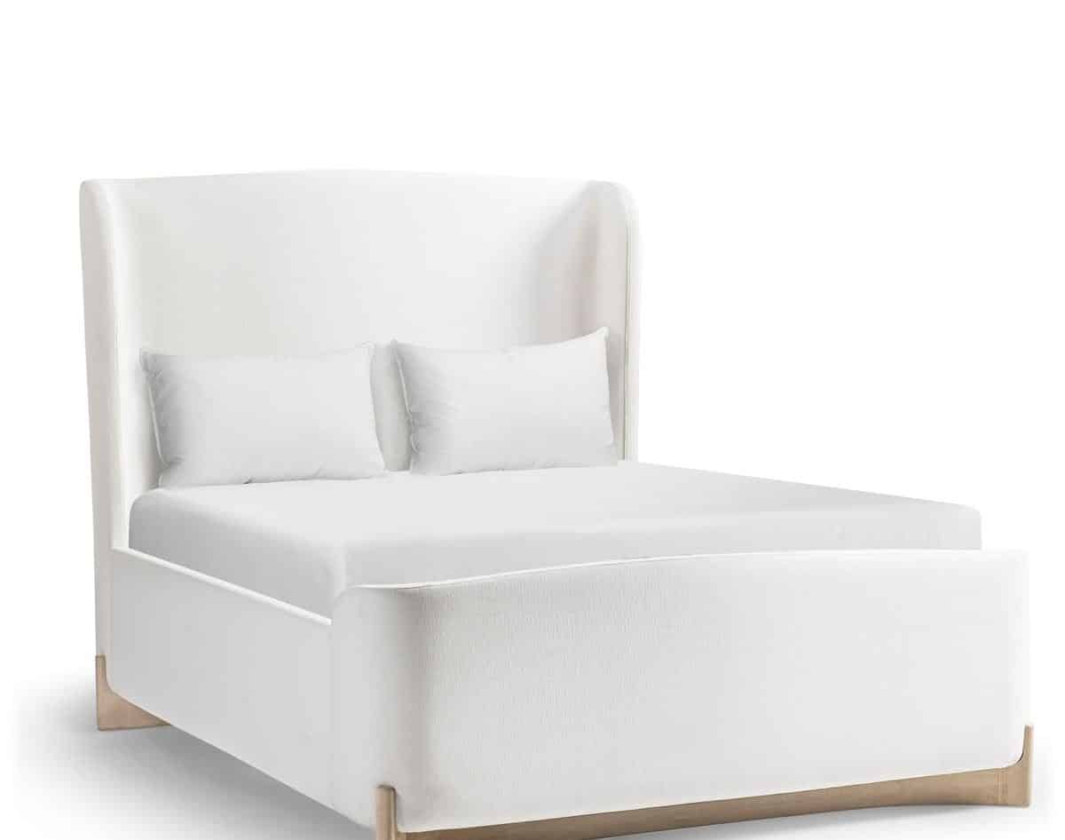 Jonathan Charles 500600-BLO-Q-F067 Keel Upholstered US Queen Bed