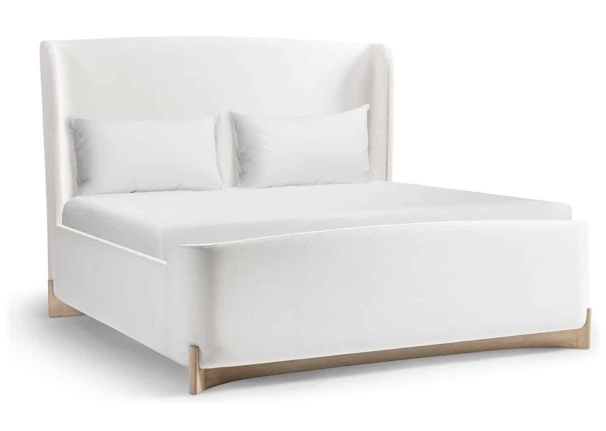 Jonathan Charles 500600-BLO-C-F067 Keel Upholstered Cali King Bed