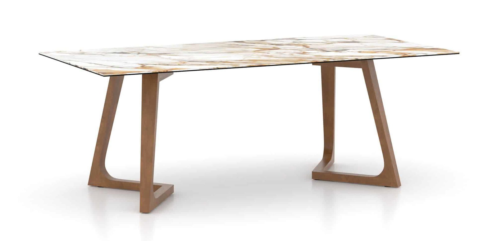 Canadel PRE04084W225MMNNF Rectangular Porcelain Table – Base MN