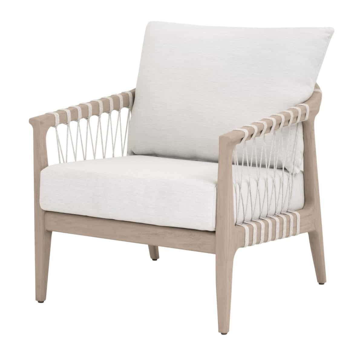 Essentials For Living 6801.WHT/WHT/W-ET Pacific Outdoor Club Chair