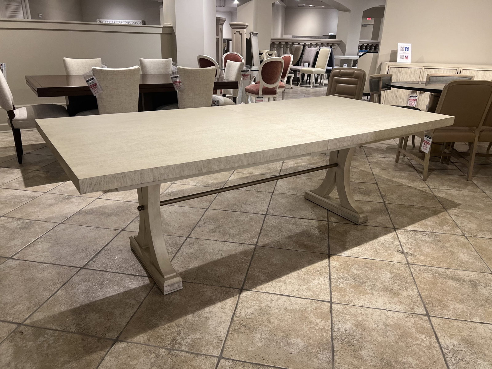 Century CT1002-PN-OAK/120 Carlyle Rect Oak Dining Table