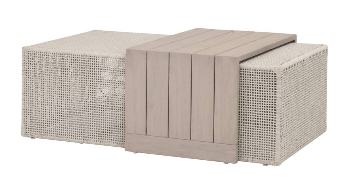 Essentials For Living 6868.OAT/W-ET Rhode Outdoor Coffee Table
