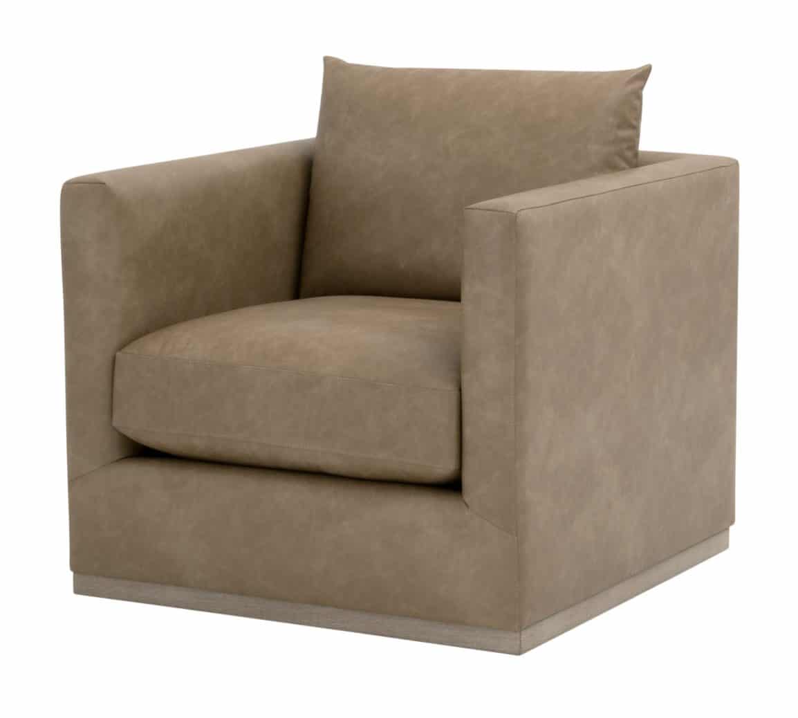 Essentials For Living 6608.IVT/NG Siena Plinth Base Swivel Club Chair