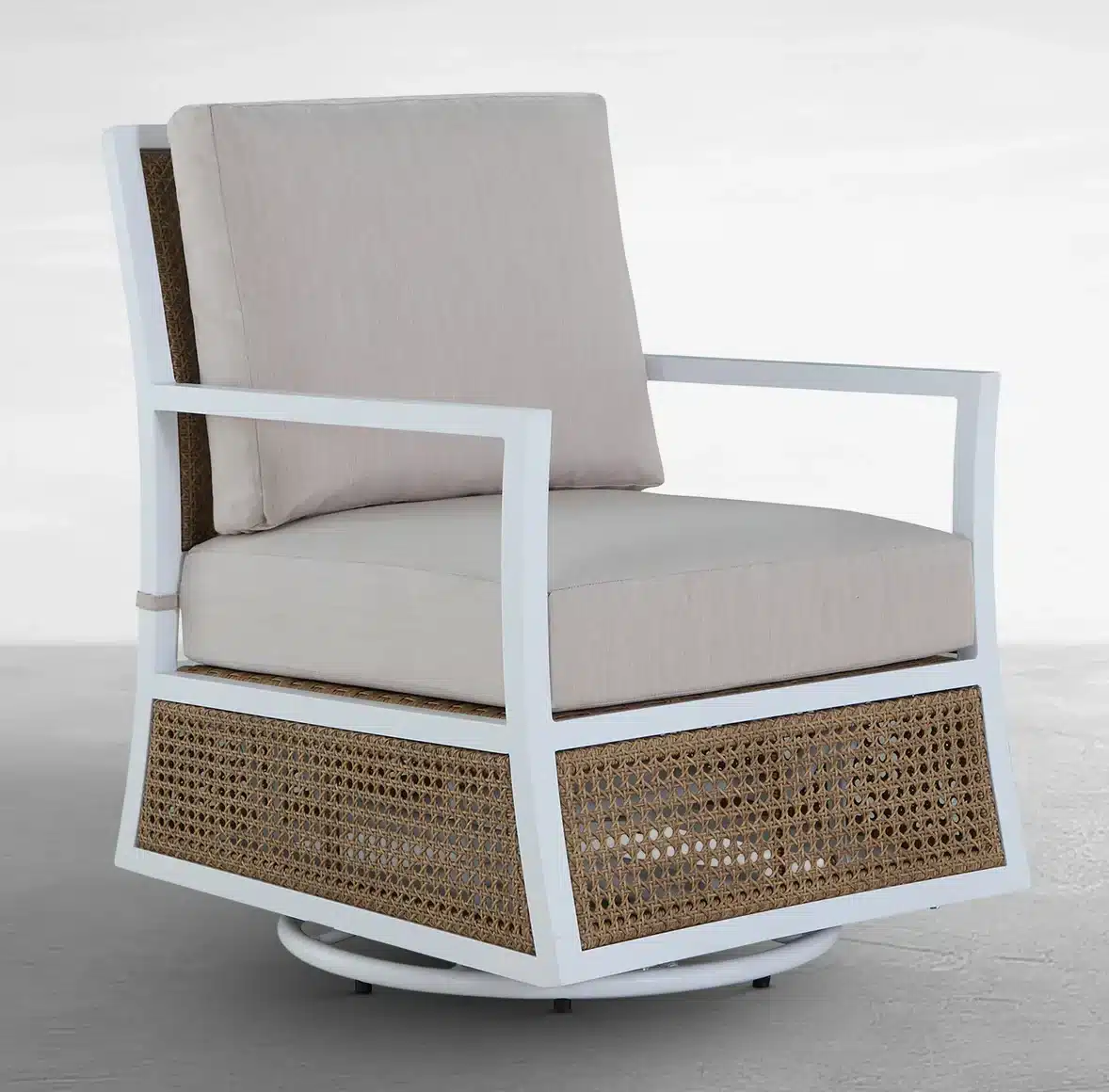 Summer Classics 1544 Bermuda Aluminum and Cane Glider Lounge Summer Classics 1544 Bermuda Aluminum and Cane Glider Lounge