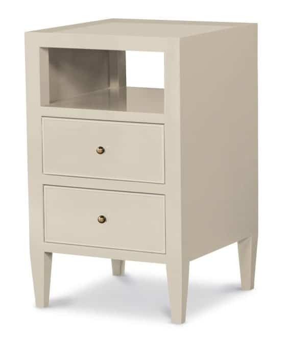 Highland House HH26-540-1-AS Aster Ivory Small Bedside Table