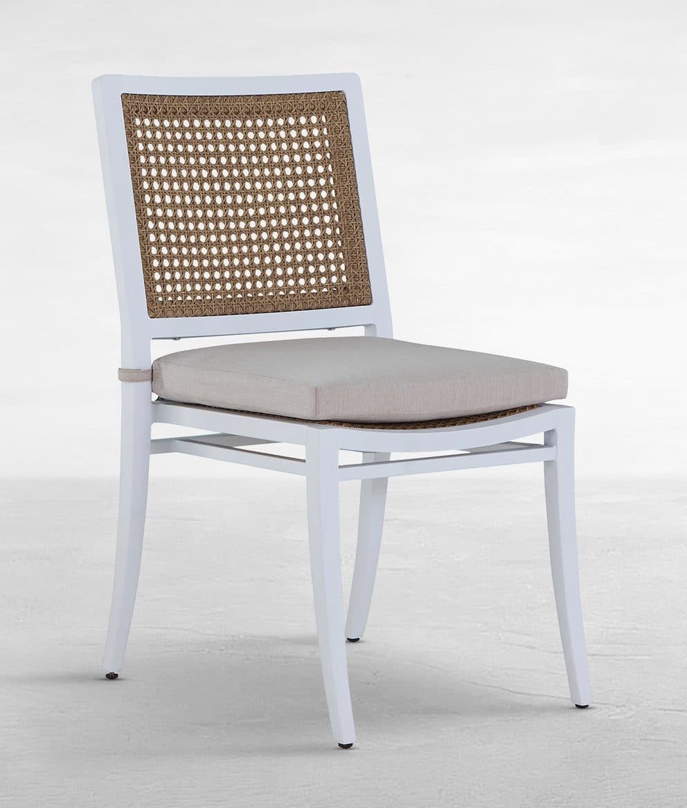 Summer Classics 1542 Bermuda Aluminum and Cane Stacking Side Chair