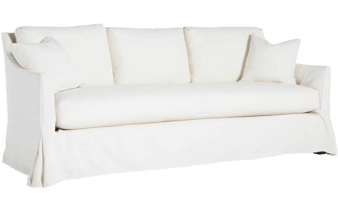 Summer Classics SCH-1004 Baldwin Upholstered Swoop Arm Sofa Slipcovered