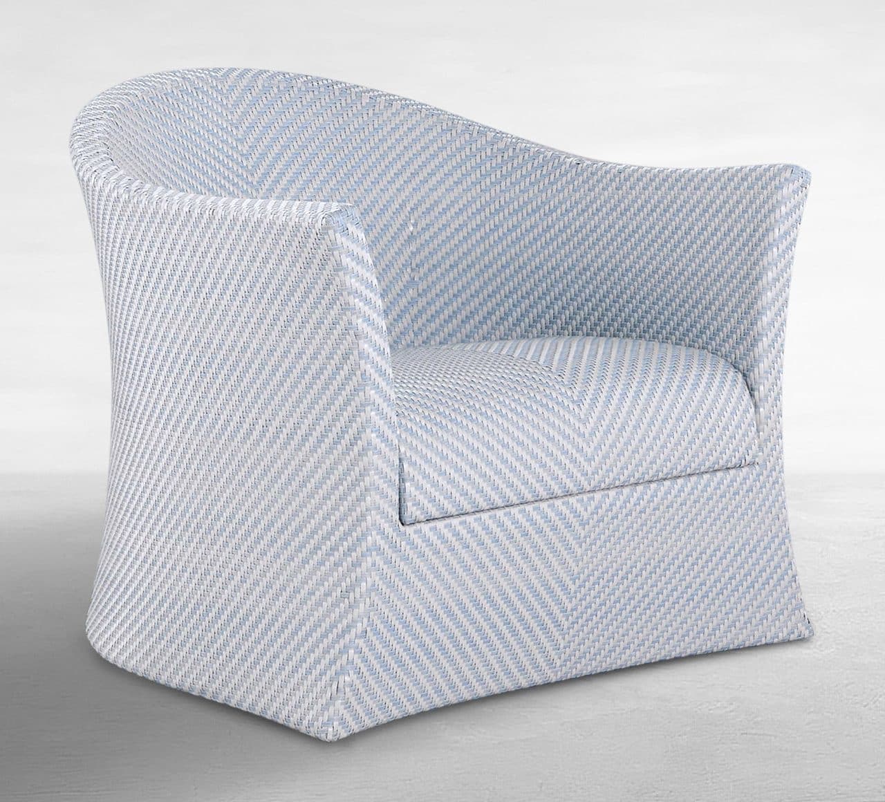 Summer Classics 1528 Bari N-Dura Resin Wicker Swivel Lounge