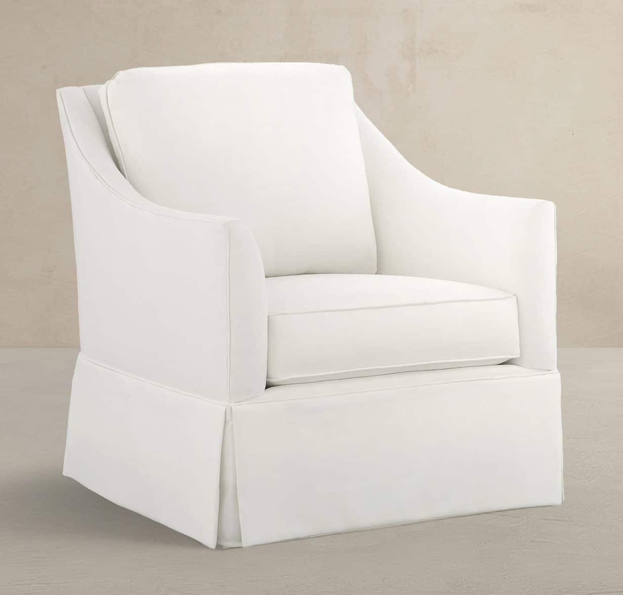 Summer Classics SCH-1007 Baldwin Upholstered Swivel Rocker – Swoop Arms