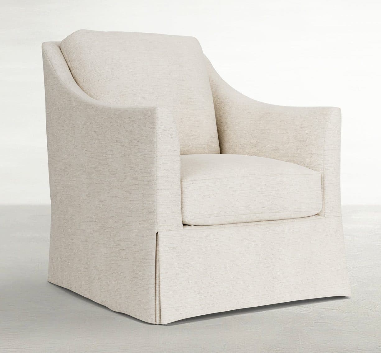 Summer Classics SCH-1001 Baldwin Upholstered Chair Slipcovered – Swoop Arms