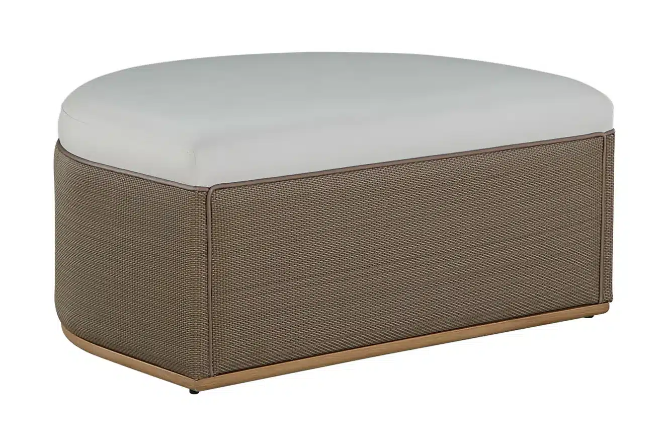 Summer Classics 1549 Tahoe Natural Weave Marine Grade Vinyl Ottoman