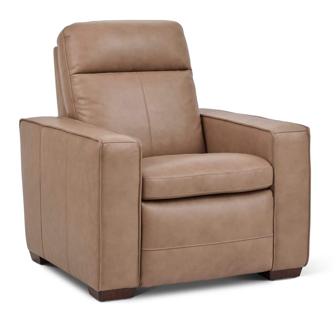 Flexsteel 1519-50P3-56282 Dutch Leather Power Recliner with Power Headrest & Lumbar