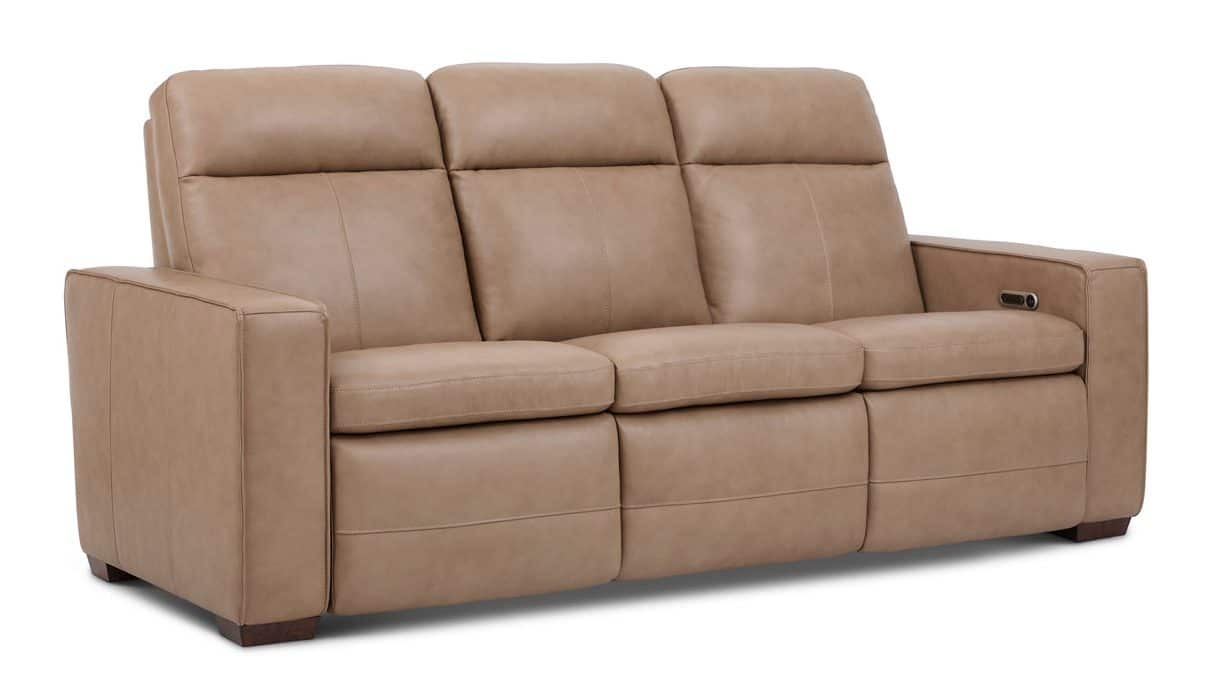 Flexsteel 1519-61P3-56282 Dutch Leather Power Reclining Sofa with Console, Power Headrest, & Lumbar Flexsteel 1519-61P3-56282 Dutch Leather Power Reclining Sofa with Console, Power Headrest, & Lumbar