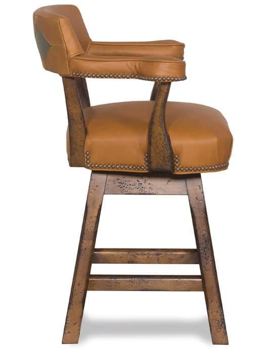 McKinley Leather 22-CH-SGT Lafone Counter Stool with Stained Glass Treatment McKinley Leather 22-CH-SGT Lafone Counter Stool with Stained Glass Treatment