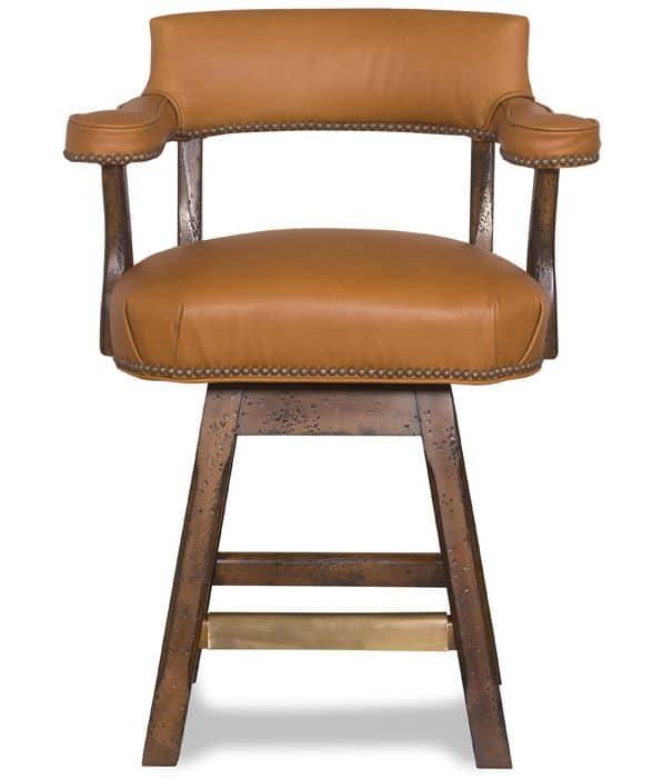 McKinley Leather 22-CH-SGT Lafone Counter Stool with Stained Glass Treatment McKinley Leather 22-CH-SGT Lafone Counter Stool with Stained Glass Treatment