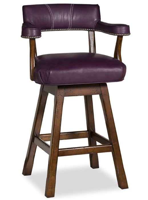 McKinley Leather 22-BH-SST Lafone Swivel Barstool
