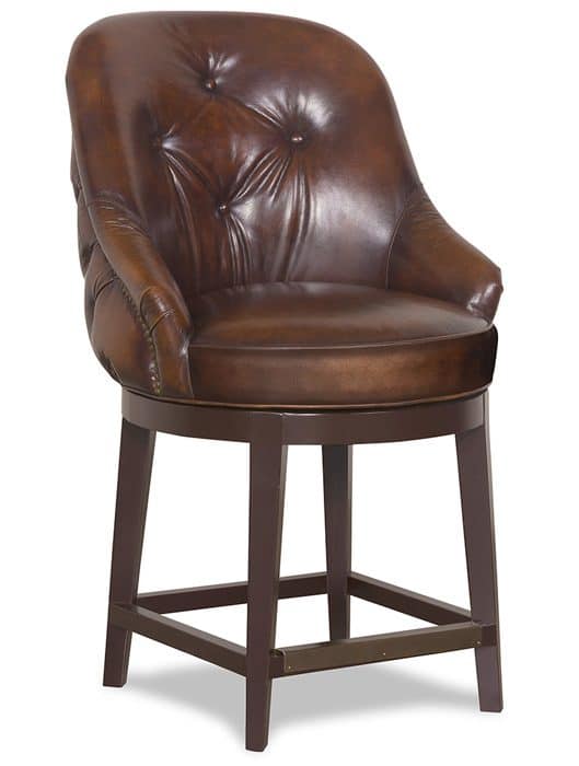McKinley Leather 26-CH Bootlegger Counter Height Stool