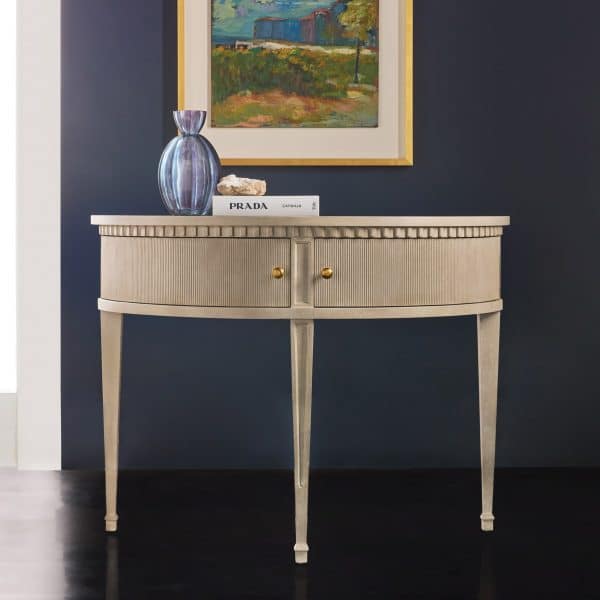 Modern History MH1286F01 Large Gustavian Half Round Cabinet