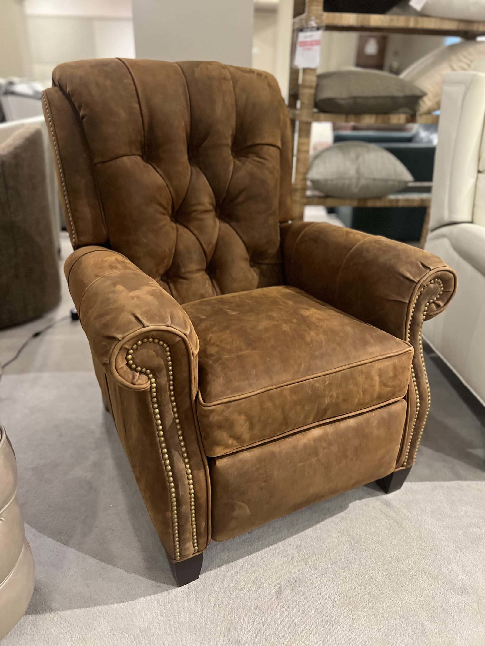 Hancock and Moore 7016-PR/828 Miller Tufted Power Recliner