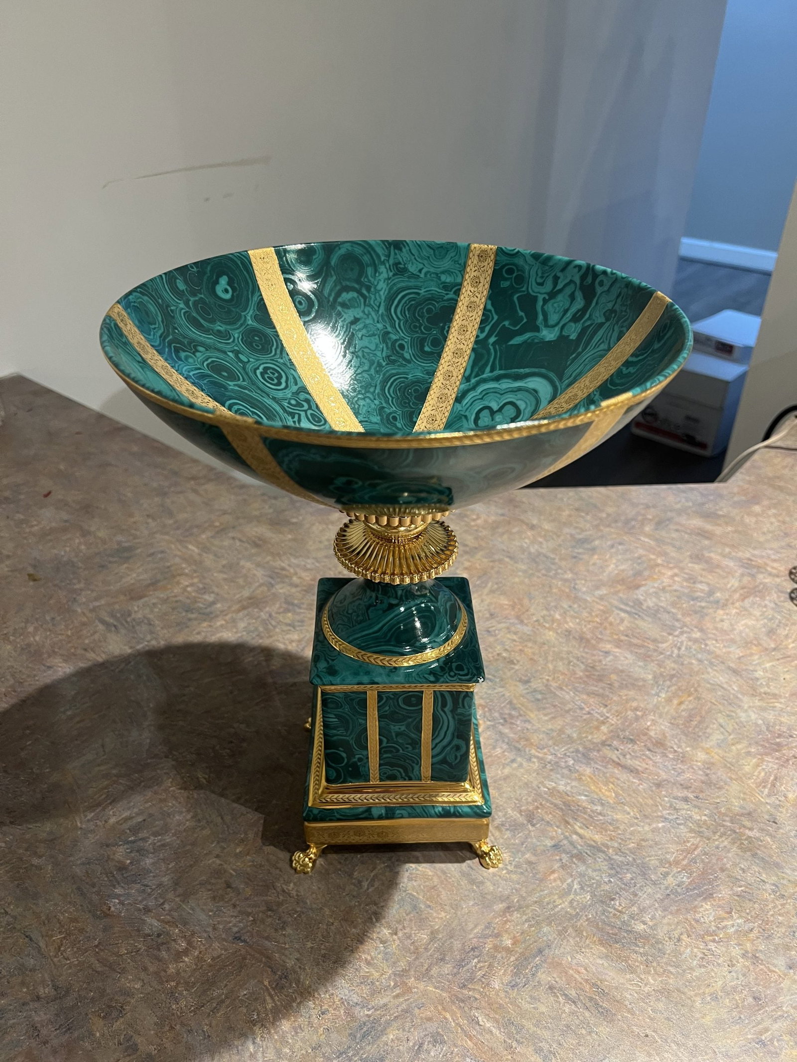 Maitland-Smith 8374-21/30 Malachite Centerpiece Dish