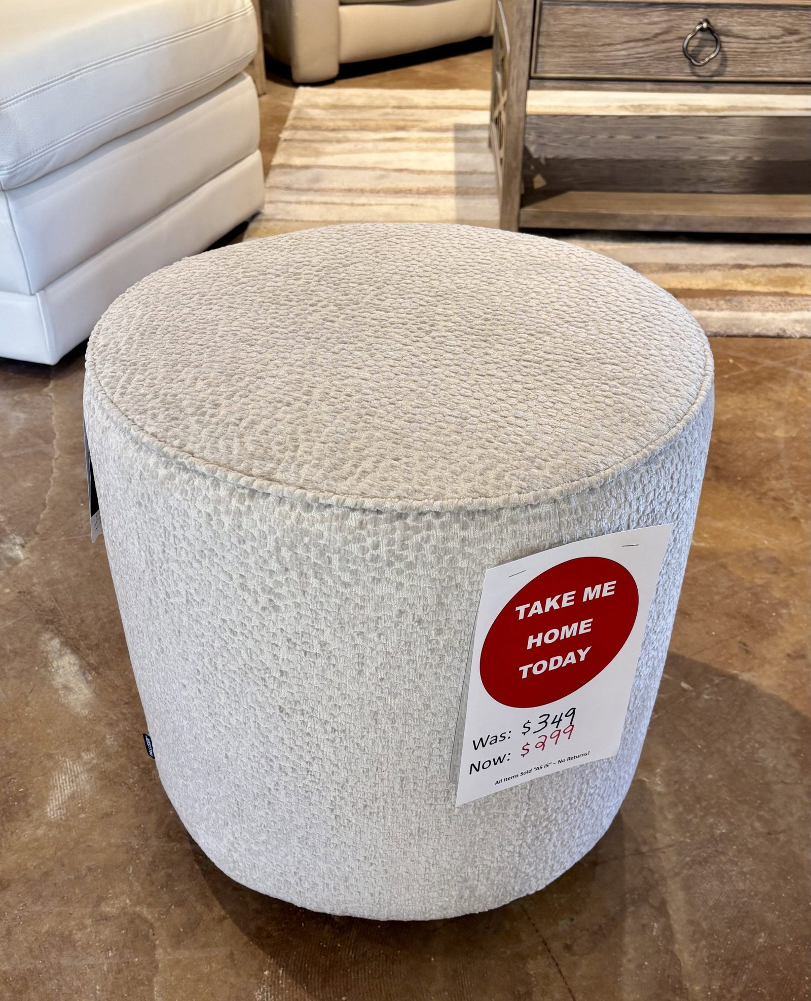 Palliser Furniture 77004-J4 Mingle Ottoman in Salmon Finish