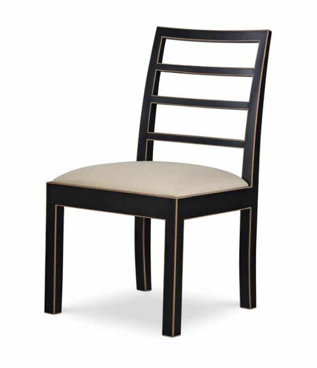 Century Furniture AE-CCU-3164S-F1 Dara Side Chair Black & Gold