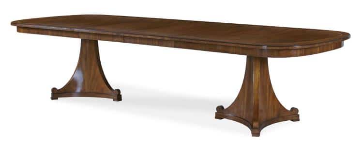 Century Furniture AE9-315 Dawning Tri-Pedestal Dining Table
