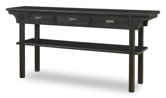 Century Furniture B2B-725 Tyson Console Black Rustic