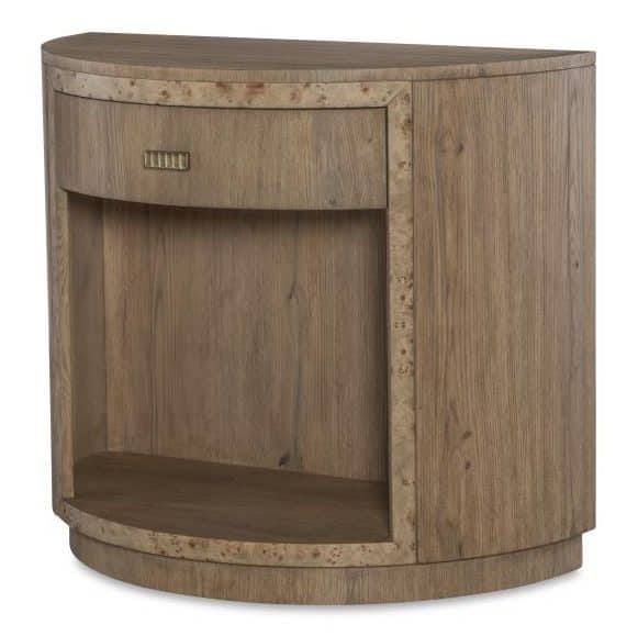 Century Furniture CBA-221-V1 Monterey Demilune Nightstand Hawthorne Light Century Furniture CBA-221-V1 Monterey Demilune Nightstand Hawthorne Light