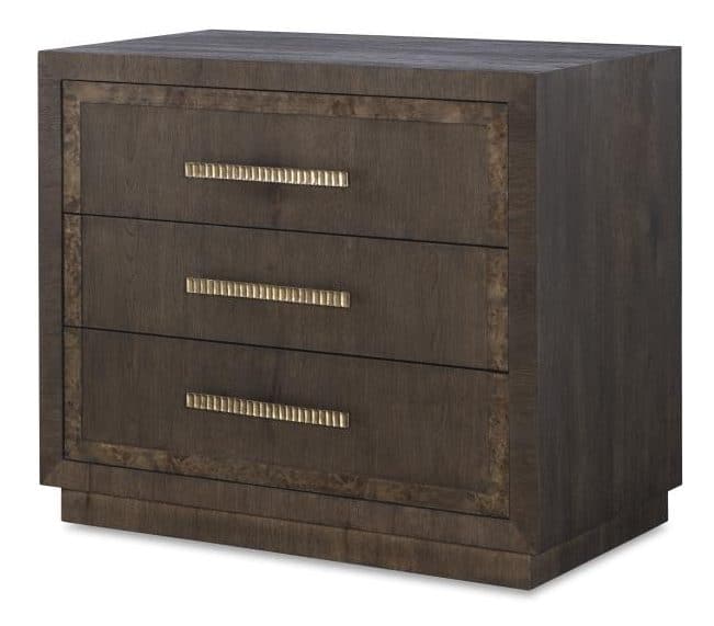 Century Furniture CBA-223-V2 Monterey Three Drawer Nightstand Hawthorne Dark
