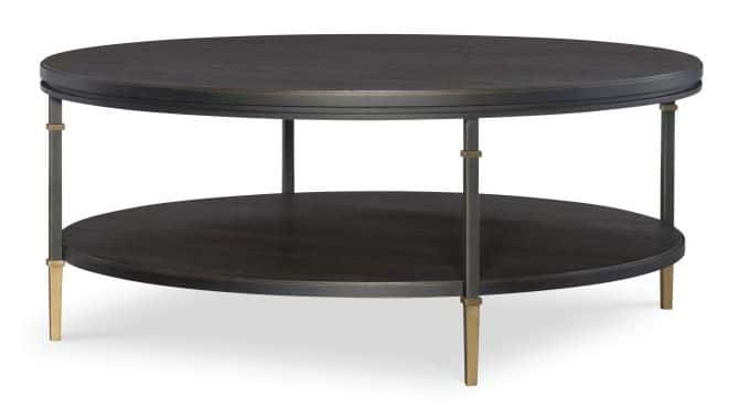 Century Furniture CBA-605-V2 Monterey Round Cocktail Table Hawthorne Dark