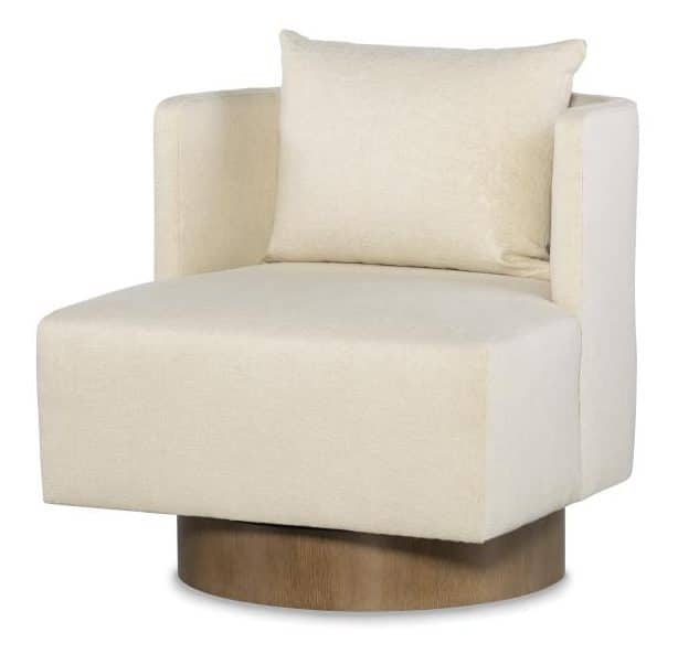 Century Furniture CC9-3214-8 Riposo Swivel Chair Single Back Oak Base