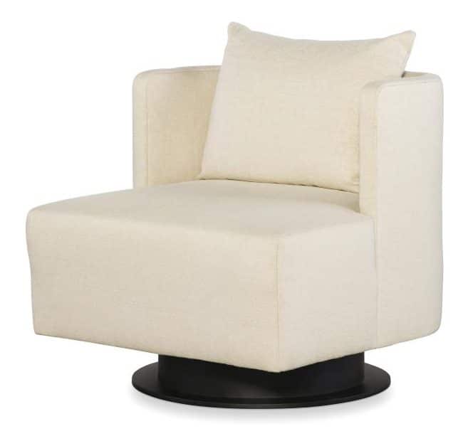 Century Furniture CCU-3214-8-F1 Riposo Swivel Chair Single Back Metal Base