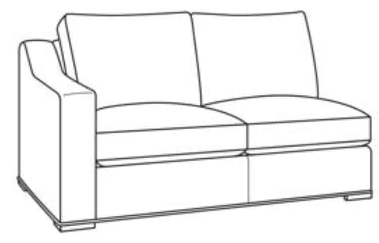 Century Furniture D13U-5201-62-F1 Armanti Outdoor LAF Love Seat