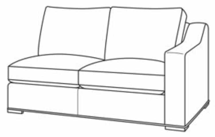 Century Furniture D13U-5201-72-F1 Armanti Outdoor RAF Love Seat