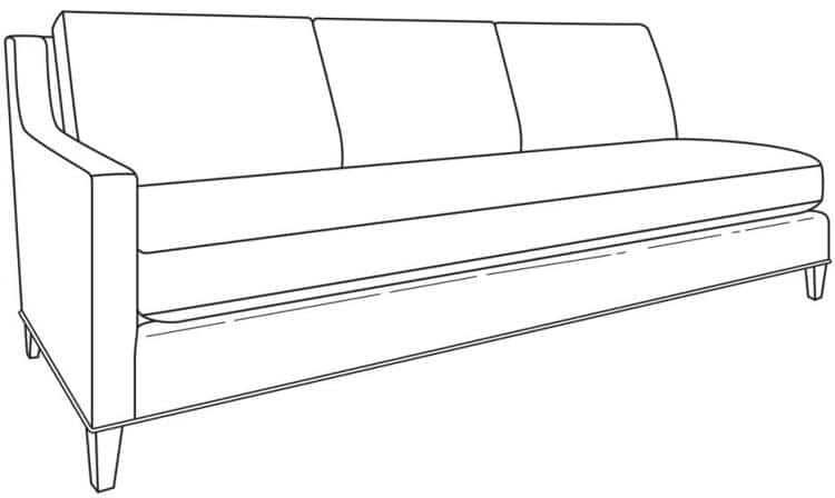 Century Furniture ES9-1339-42 Savannah LAF Sofa