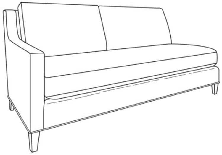 Century Furniture ES9-1339-62 Savannah LAF Love Seat
