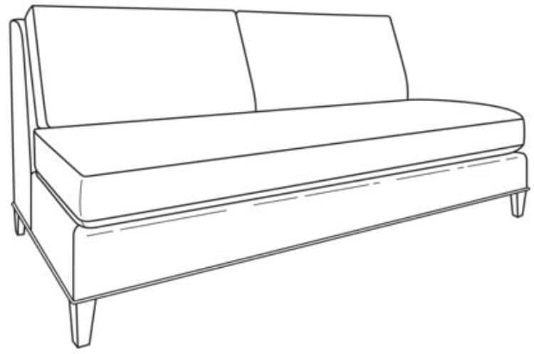 Century Furniture ES9-1339-82 Savannah Armless Love Seat Century Furniture ES9-1339-82 Savannah Armless Love Seat