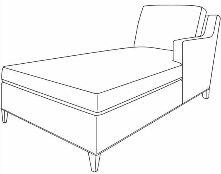 Century Furniture ES9-1339-91 Savannah RAF Chaise