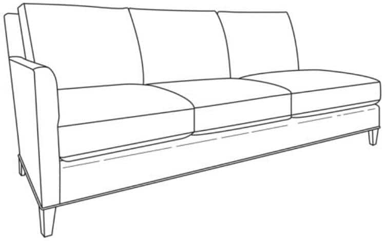 Century Furniture ES9-1340-42 Jordan LAF Sofa