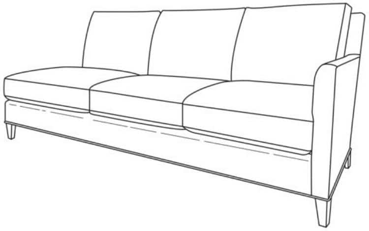 Century Furniture ES9-1340-52 Jordan RAF Sofa Century Furniture ES9-1340-52 Jordan RAF Sofa