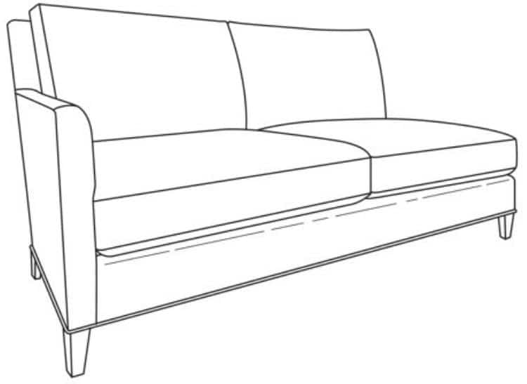 Century Furniture ES9-1340-62 Jordan LAF Love Seat